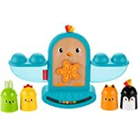 Fisher-Price Pájarito Apila y Suena- juguete apilable con sonajeto bebés +6 meses (Mattel GJW26)